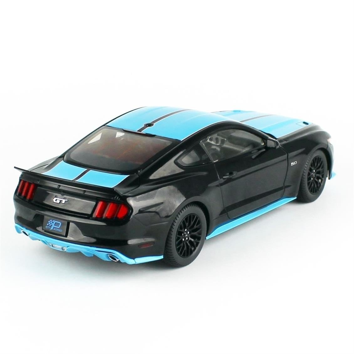 AutoWorld AW321 1/18 Ölçek, 2015 Ford Mustang Petty's Garage, Sergilemeye Hazır Metal Araba Modeli