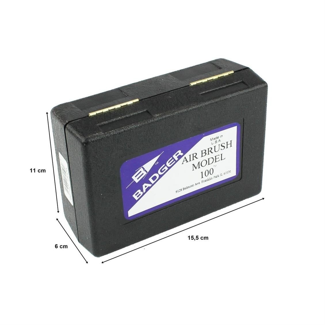 Badger 100-5 Üstten Besleme, Orta Nozul, 4.75 ml.Büyük Hazneli, Pastacılar için Çift Tetikli Boya Tabancası