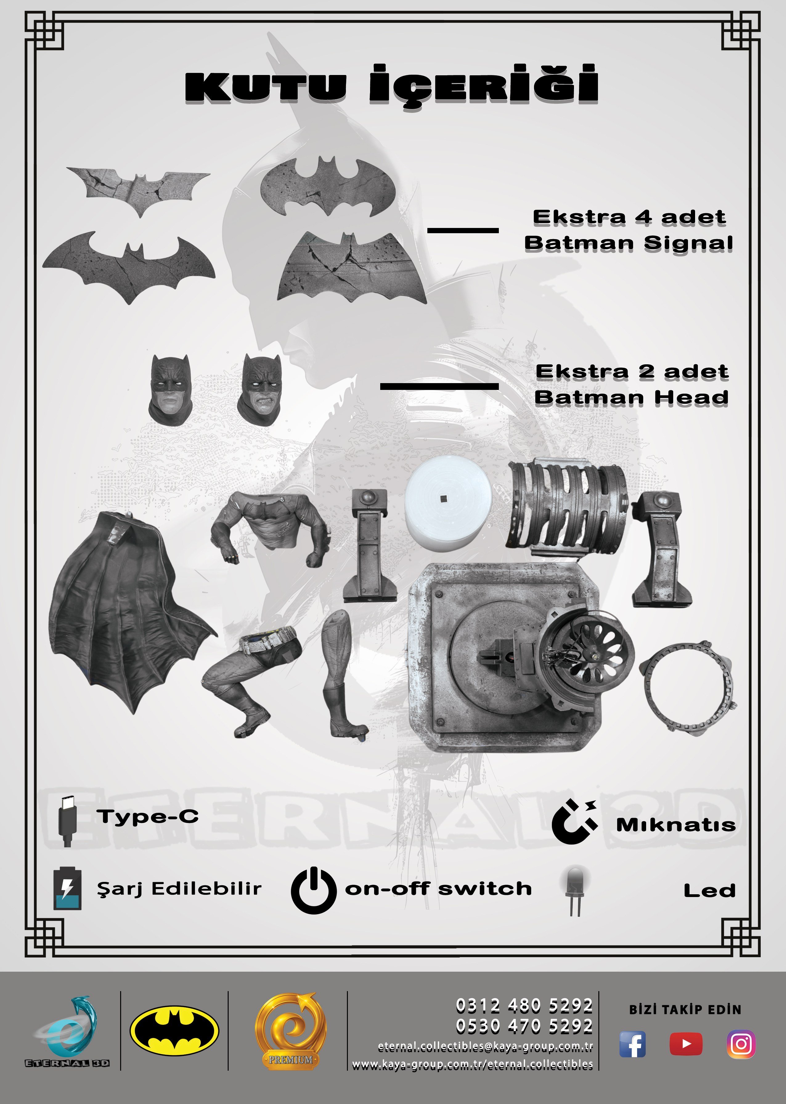 BATMAN BAT SİGNAL (IŞIKLI)