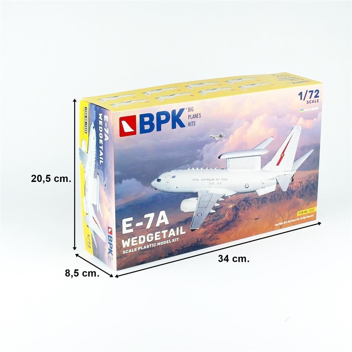 Big Planes Kits 7225 1/72 Ölçek, E-7A Wedgetail, Havadan Erken İkaz Uçağı, Plastik Modl Kiti