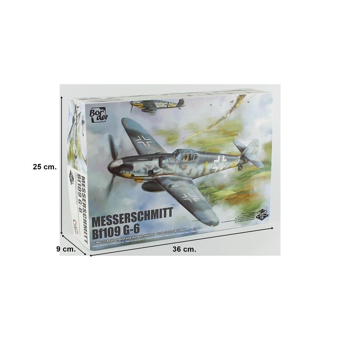 Border BF-001 1/35 Ölçek, Messerschmitt Bf 109G-6, Savaş Uçağı Plastik Model Kiti