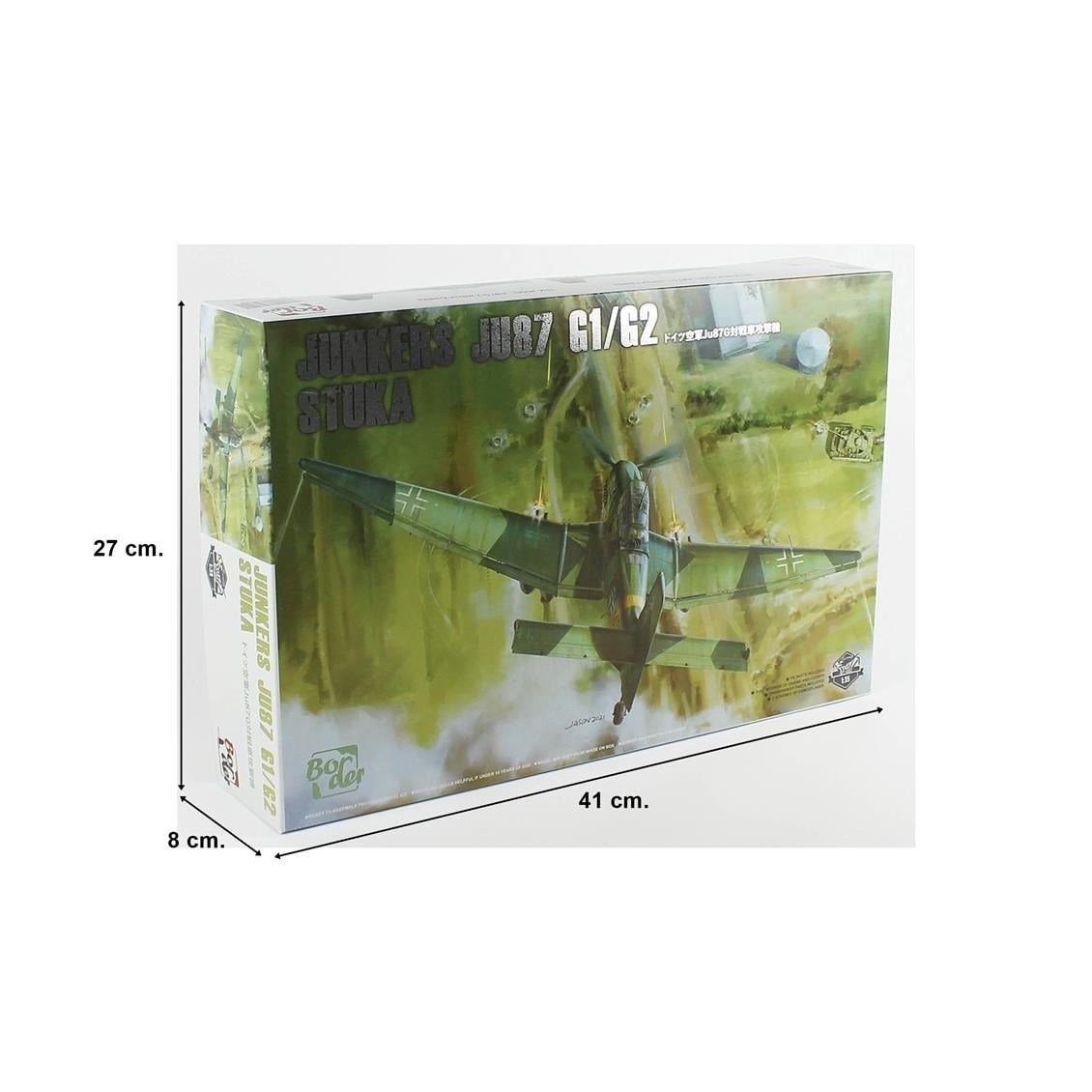 Border BF-002 1/35 Ölçek, Junkers Ju87 G1/G2 Stuka, Savaş Uçağı Plastik Model Kiti