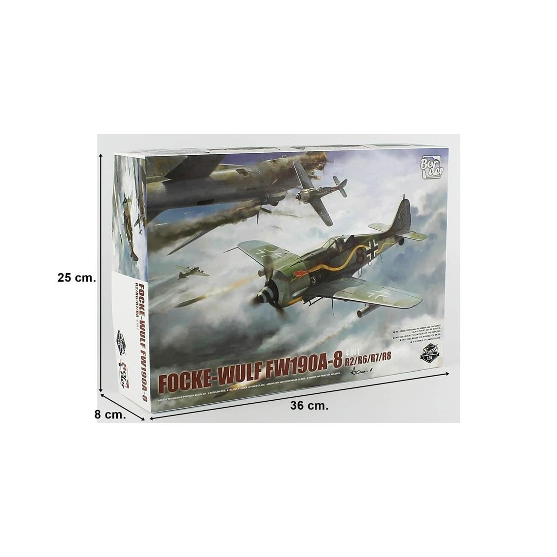 Border BF-009 1/35 Ölçek, Focke-Wulf FW-190A-8 (4 in 1
