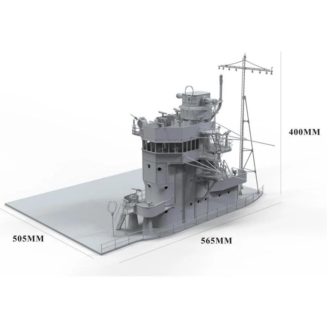 Border BSF-001 1/35 Ölçek, Akagi Uçak Gemisi Köprüsü ve Uçuş Güvertesi ile Nakajima B5N2 Kate Savaş Uçağı, Kombo Plastik Model