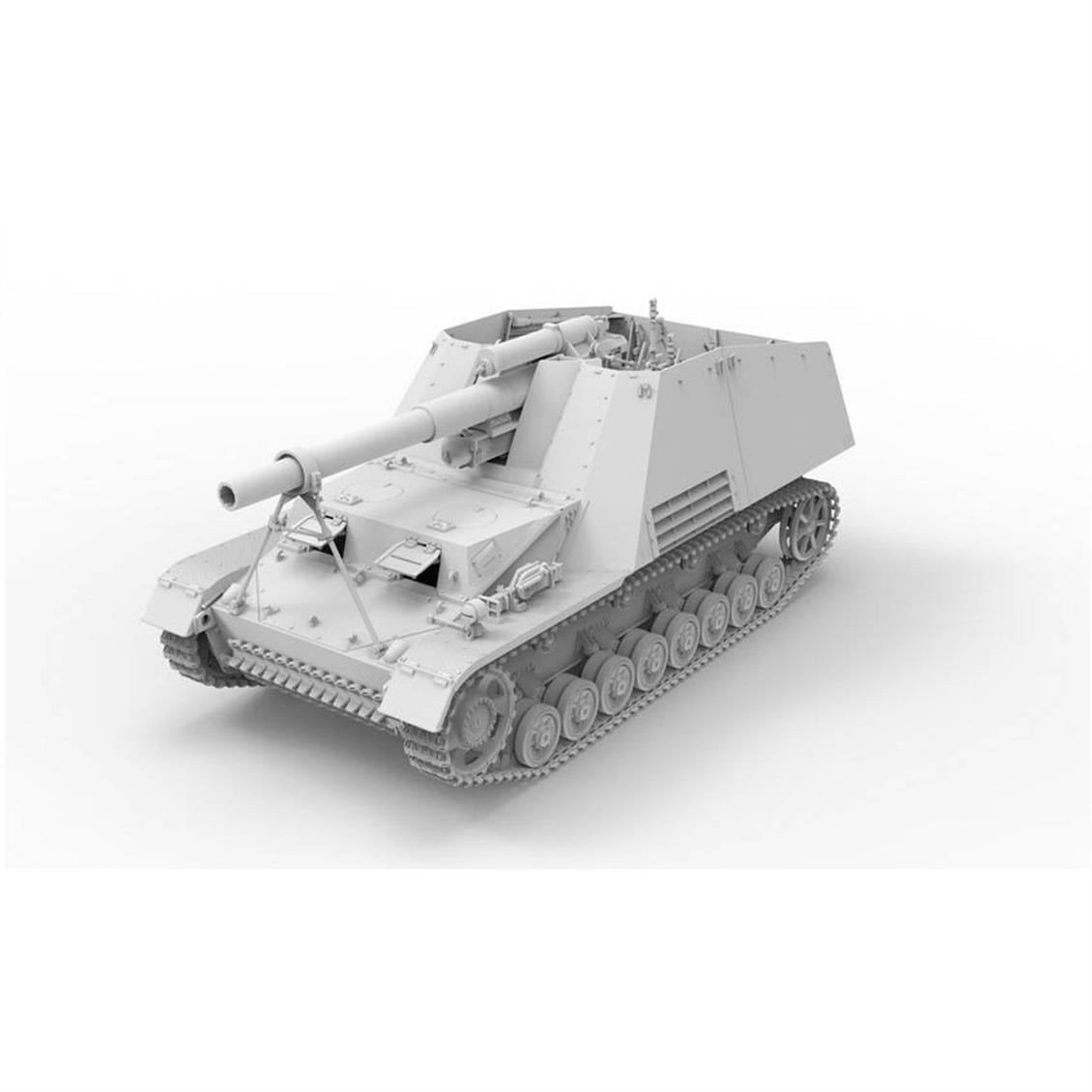 Border BT-035 1/35 Ölçek, 15cm s.FH 18/1 Hummel Sd. Kfz. 165 Geç Dönem Tankı, Plastik Model Kiti