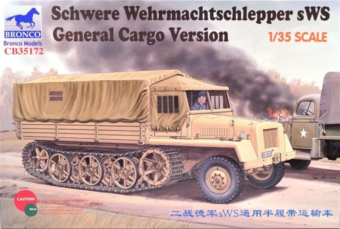 Bronco CB35172 1/35 Ölçek, German sWs General Cargo Version, Plastik Model kiti