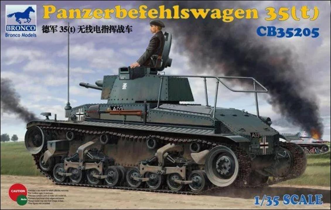Bronco CB35205 1/35 Ölçek, Panzerbefehlswagen 35(t), Plastik Model kiti