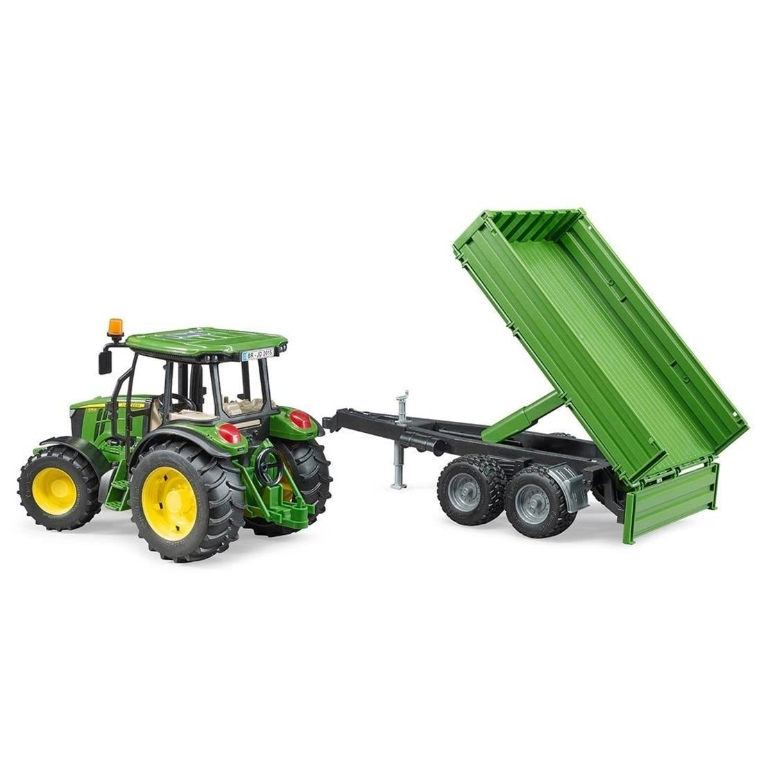 Bruder 02108 John Deere 5115 Traktör Römork