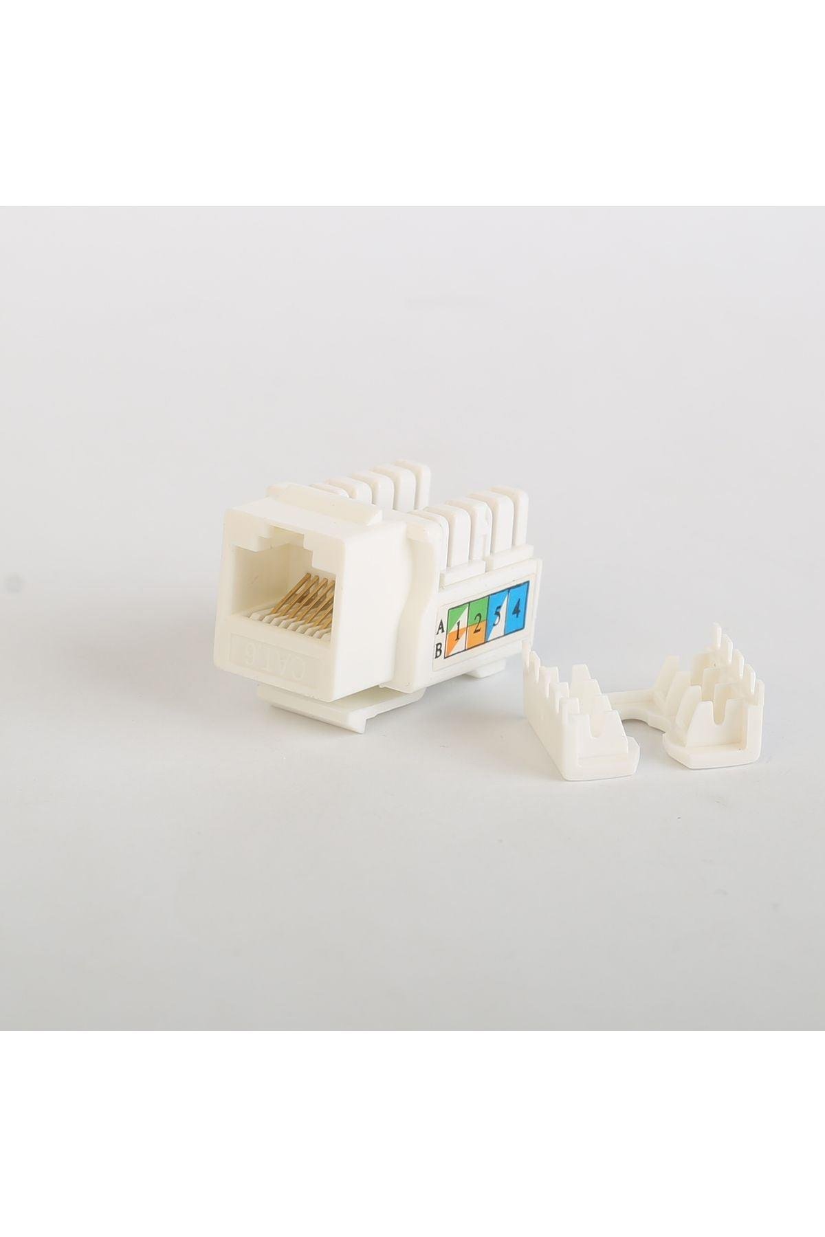 Cat6 Utp Keystone Jack 90 Derece