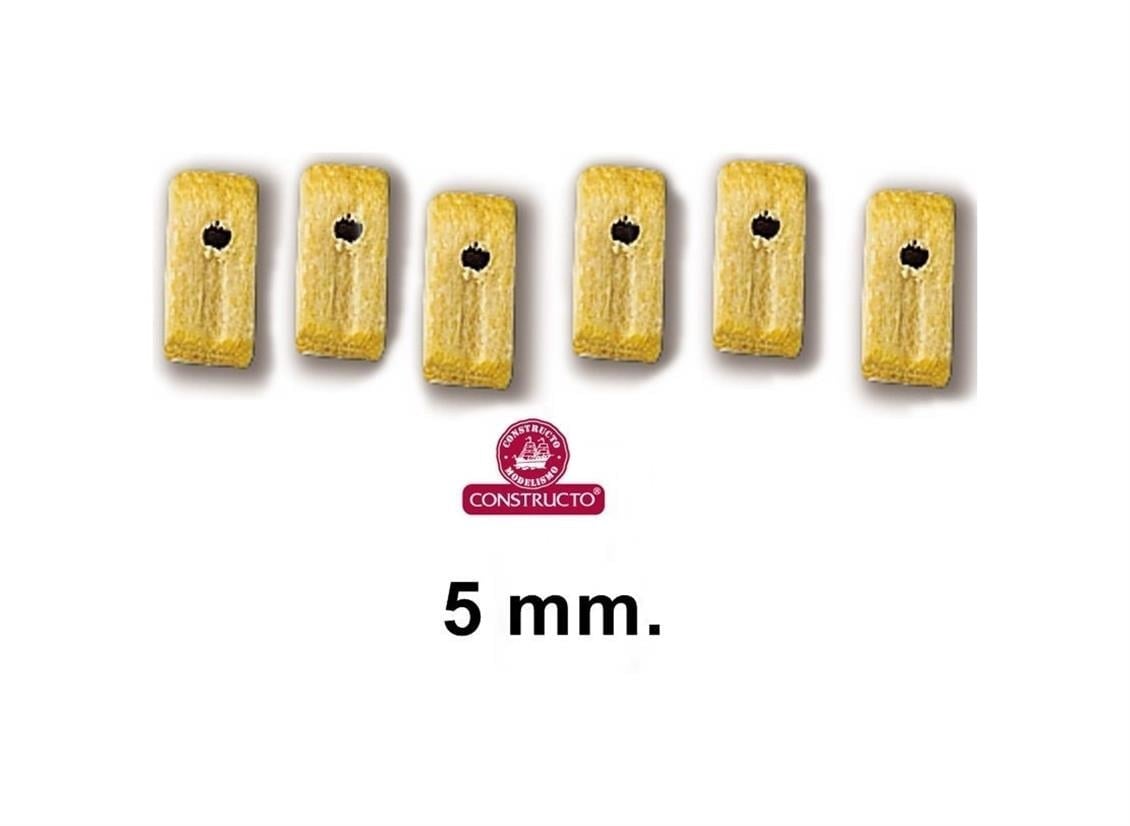 Constructo 80006 Blok-20 Adet-Ahşap - 5 Mm.