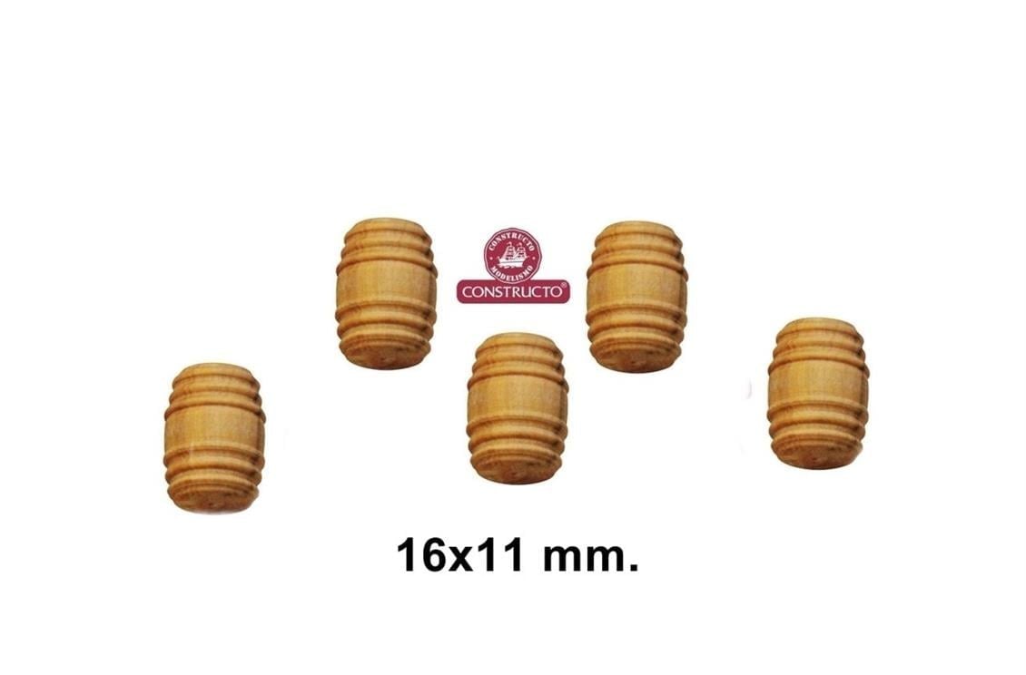 Constructo 80024 Fıçı-5 Adet-Ahşap - Ø 11X16 Mm.