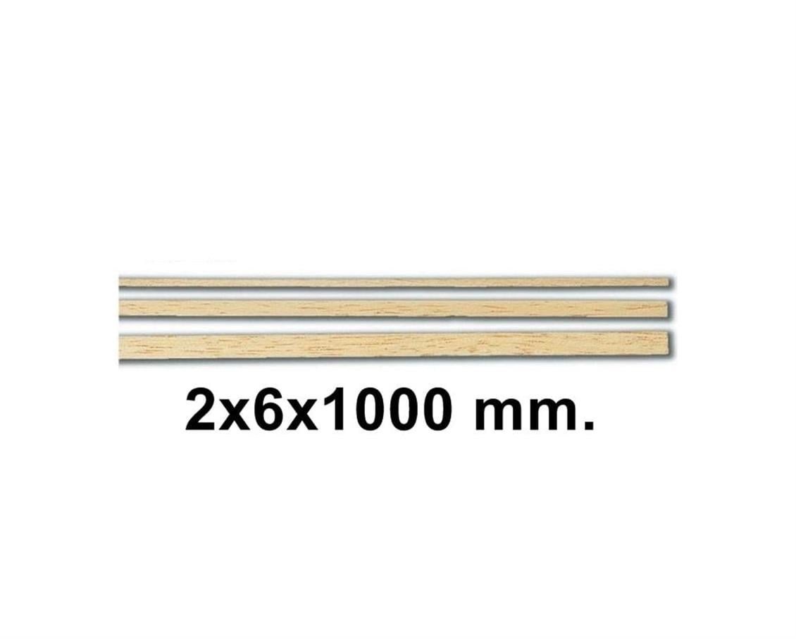 Constructo 80107 Ahşap Çıta- IVory Ayous-2X6X1000 Mm.-10 Adet