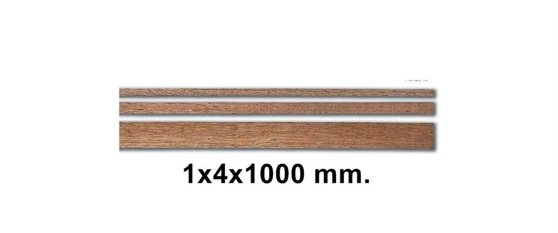 Constructo 80142 Ahşap Çıta- Dark Brown Sapelly-1X4X1000 Mm-10 Adet