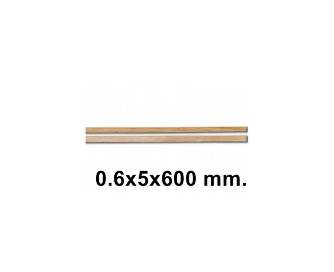 Constructo 80166 Sarma Çıtası- Veneer Plates Mukaly-0,6X5X600--10 Adet