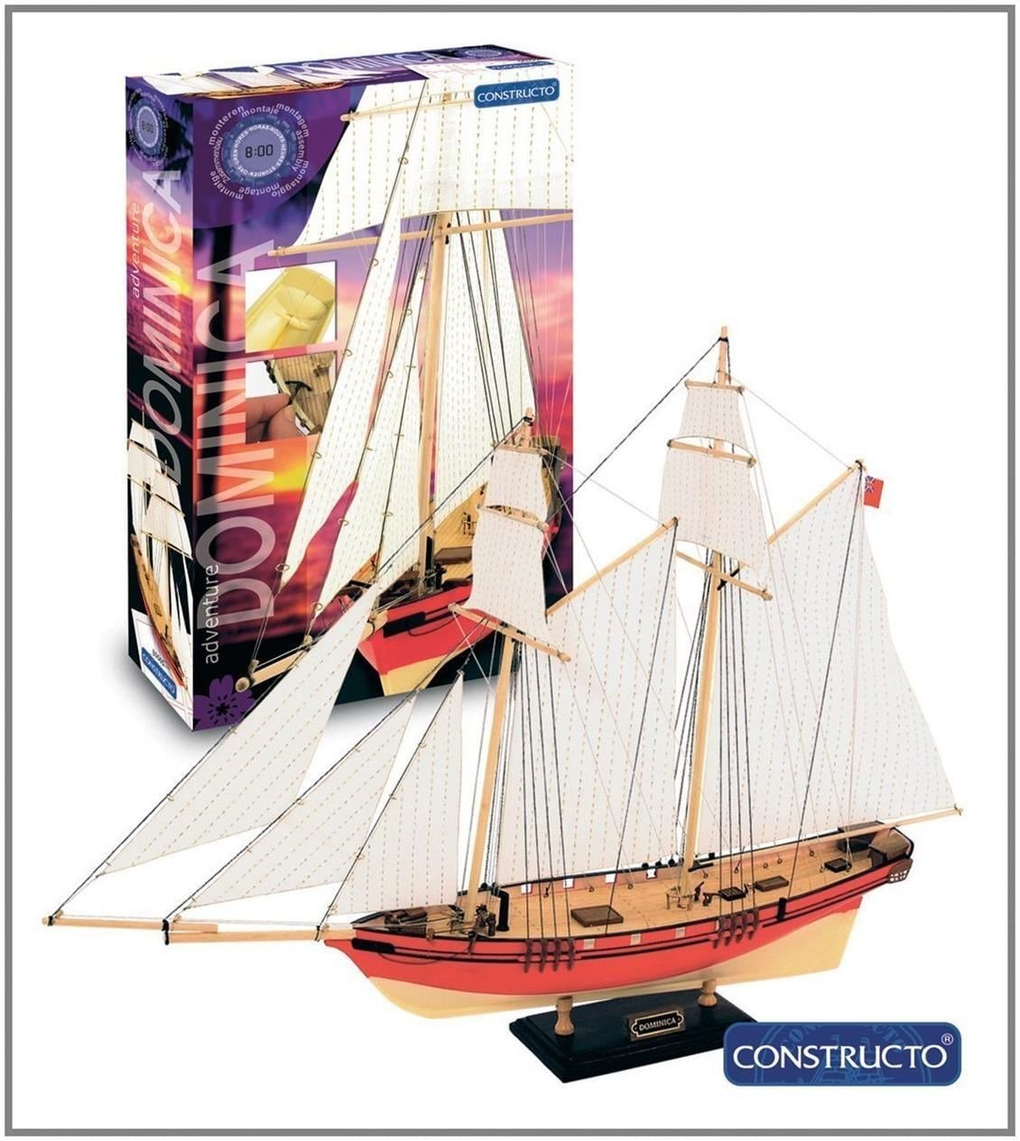 Constructo 80565 1/88 Ölçek, Domınıca - Hazır Gövdeli - Ahşap Tekne Kiti