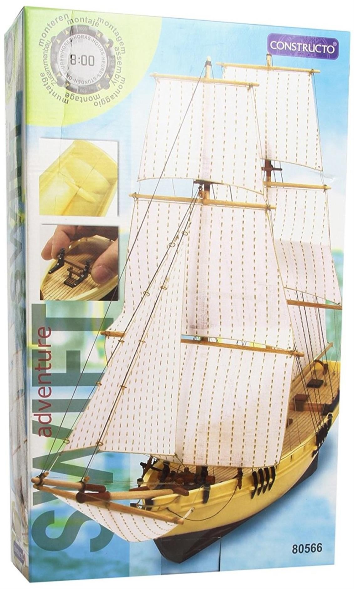 Constructo 80566 1/75 Ölçek, Swıft - Hazır Gövdeli, Ahşap Tekne Kiti