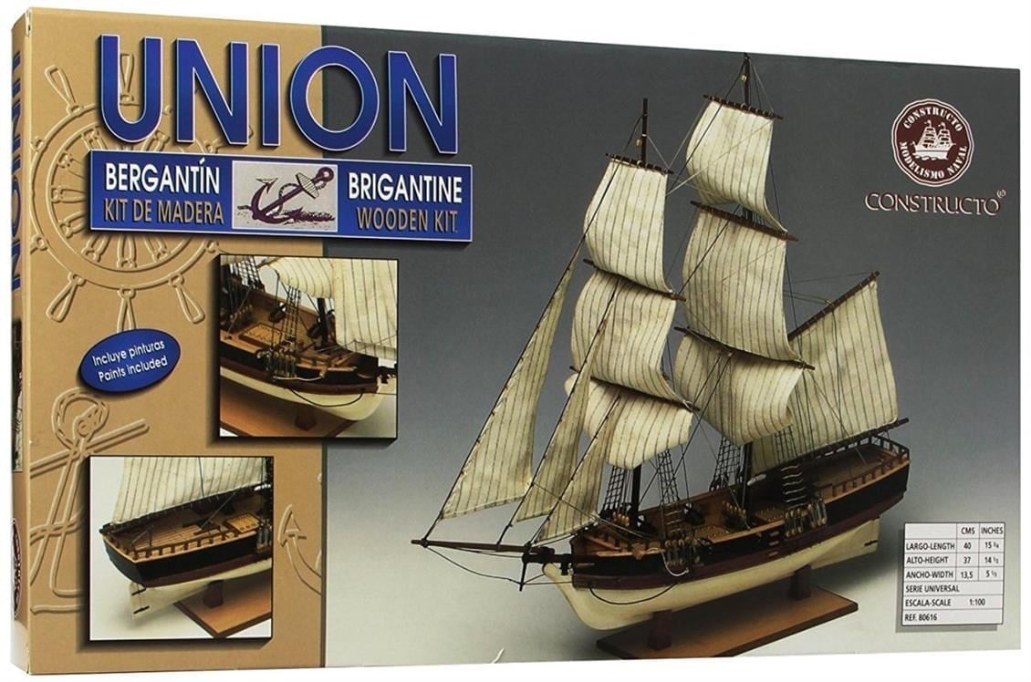 Constructo 80616 1/100 Ölçek, Unıon, Ahşap Tekne Kiti