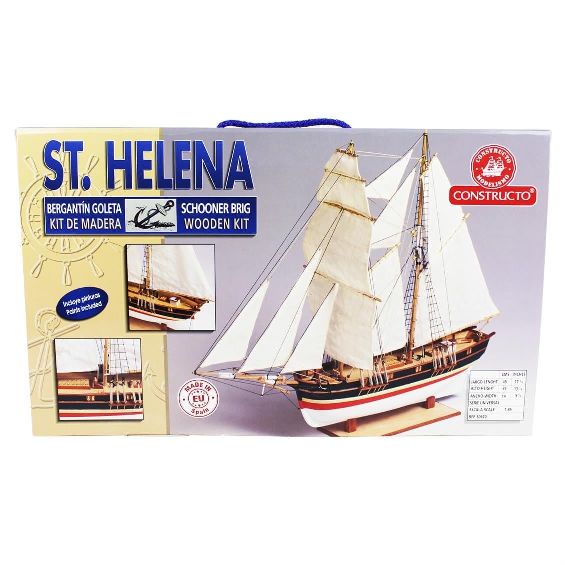 Constructo 80620 1/85 Ölçek, St. Helena, Ahşap Tekne Kiti