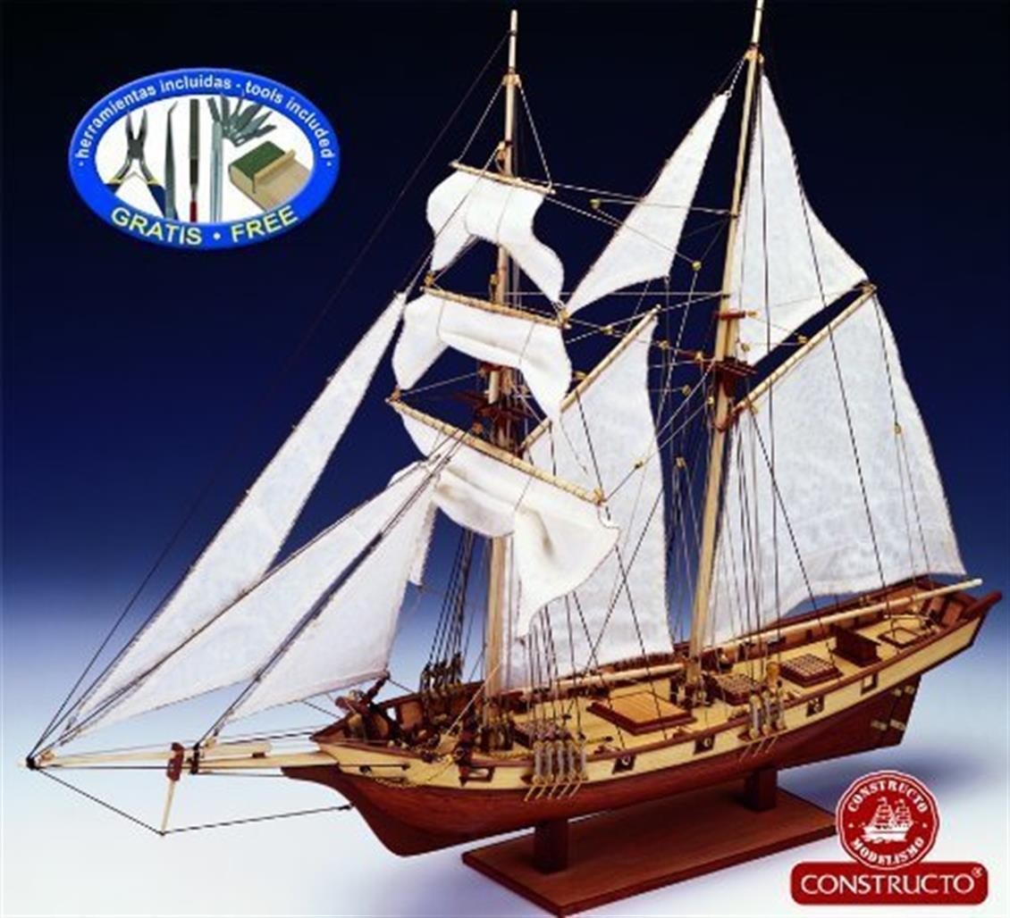 Constructo 80702 1/55 Ölçek, Albatros, Ahşap Tekne Kiti
