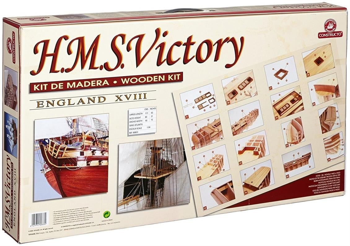 Constructo 80833 1/94 Ölçek, VIctory, Ahşap Tekne Kiti