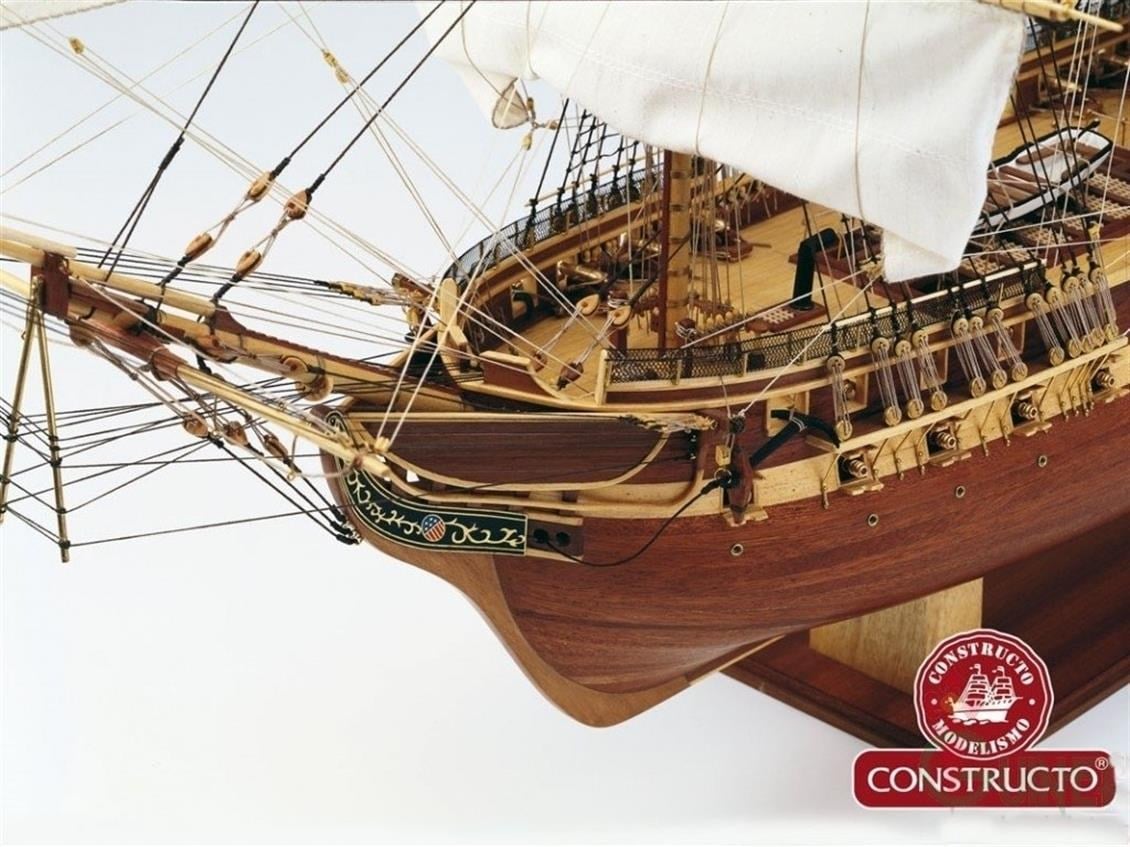Constructo 80836 1/26 Ölçek, U.S.S. Constıtutıon, Ahşap Tekne Kiti