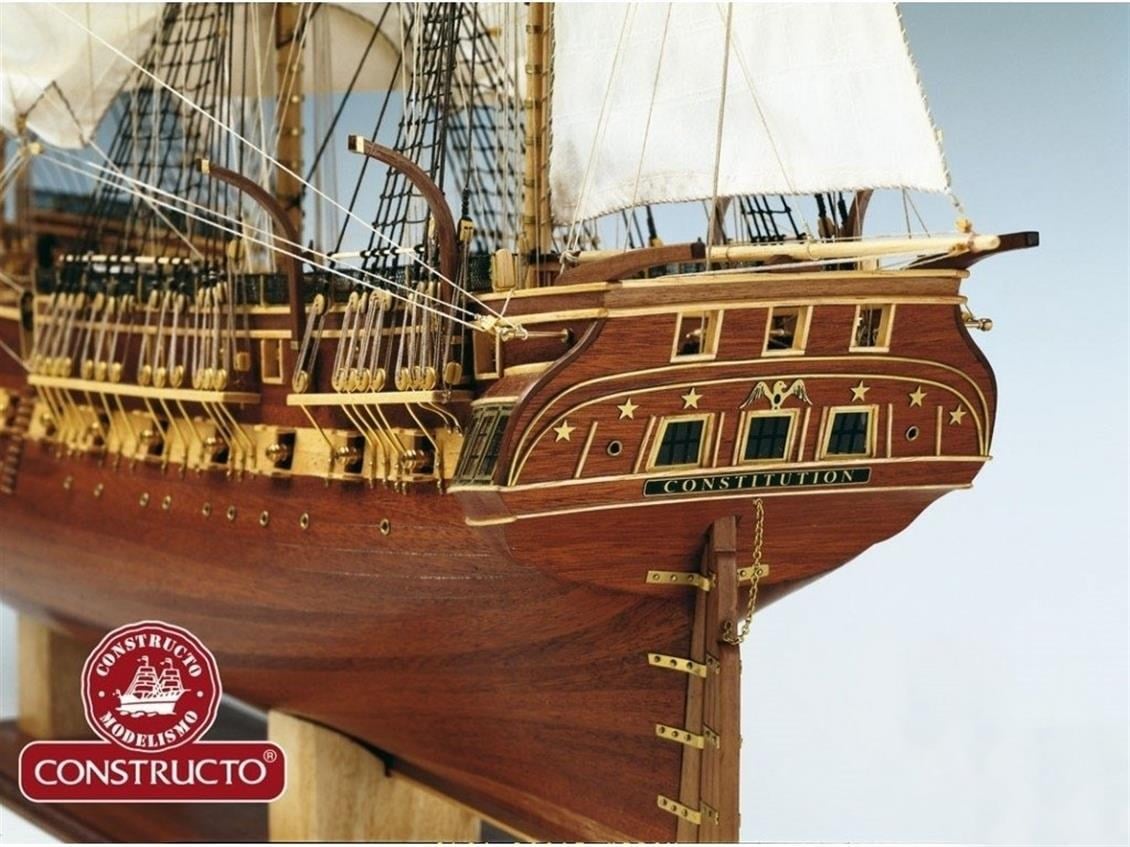 Constructo 80836 1/26 Ölçek, U.S.S. Constıtutıon, Ahşap Tekne Kiti