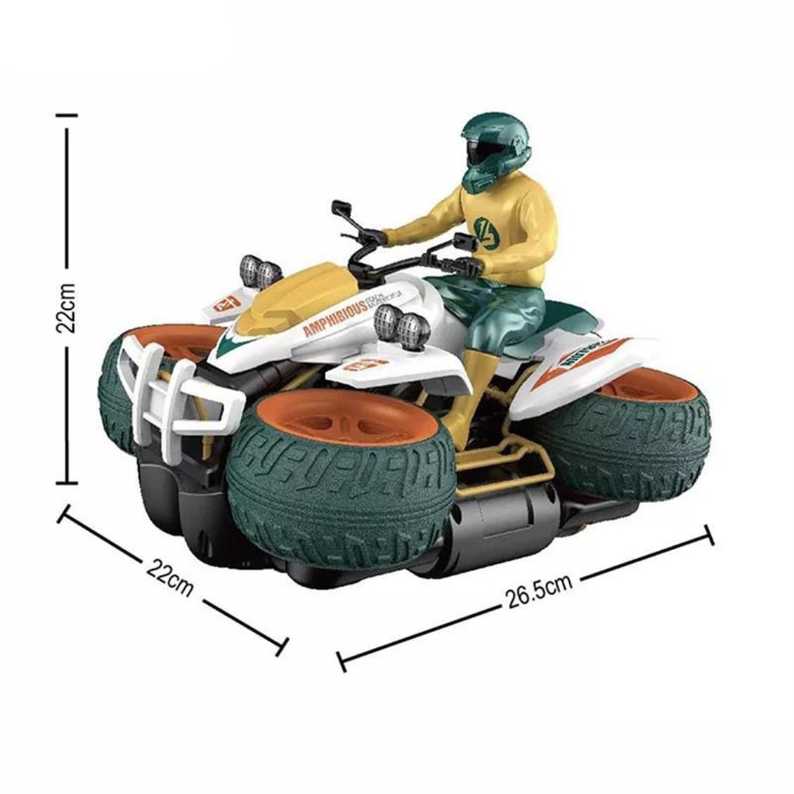 Crazon 333-MT21141 1/16 Ölçek, Karada ve Suda Giden Motorsiklet, Uzaktan Kumandalı