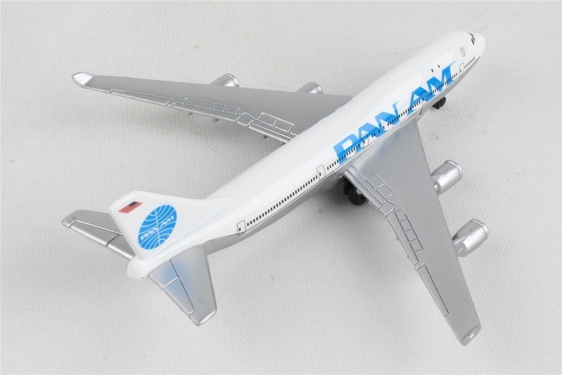 Daron 86RT-0314 Pan Am 747, 12,5 cm. Metal Gövde, Plastik Kanatlar, Sergilemeye Hazır Model Yolcu Uçağı