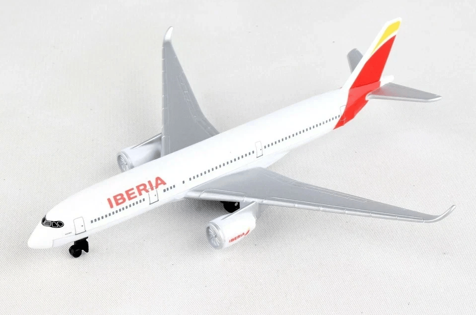 Daron 86RT-2374 Iberia Airways, 12,5 cm. Metal Gövde, Plastik Kanatlar, Sergilemeye Hazır Model Yolcu Uçağı
