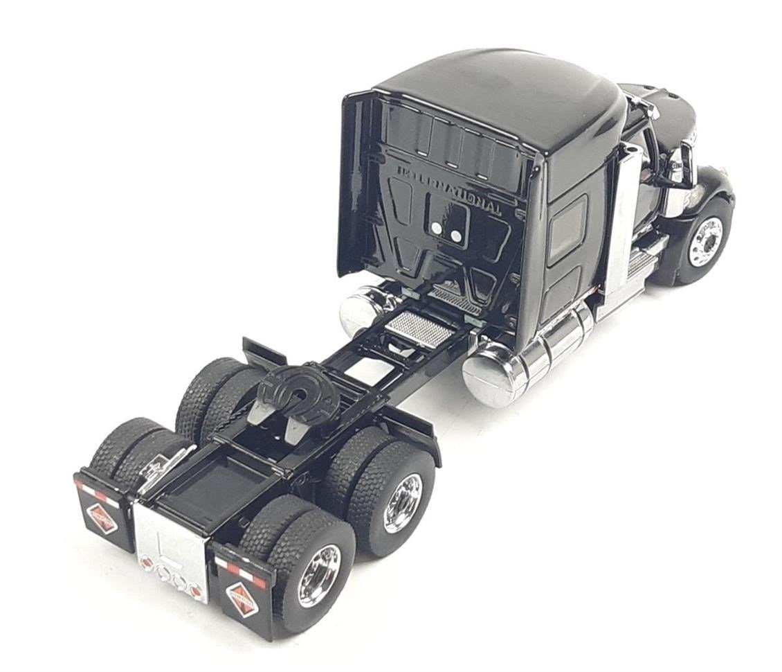Diecast Masters 71023 1/50 Ölçek, International LoneStar Kabinli Çekici, Kapıları açılır, Siyah, Sergilemeye Hazır Metal Model