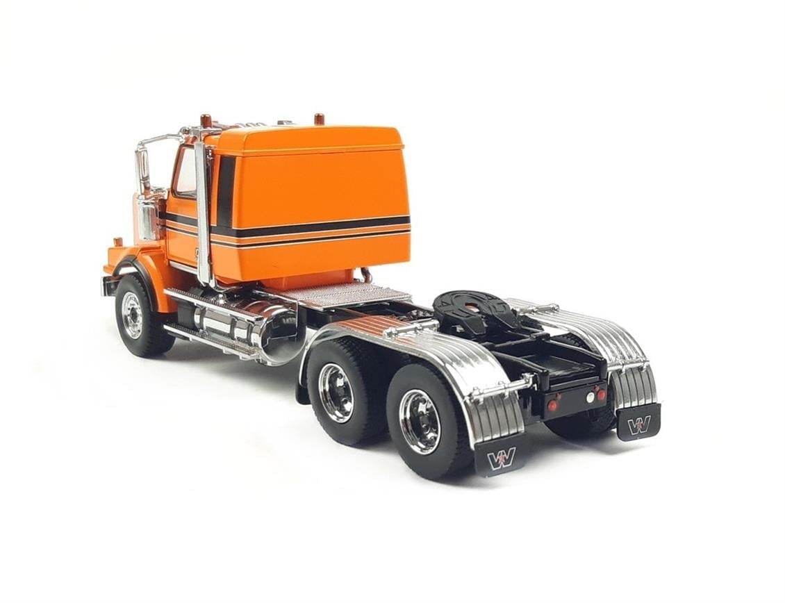 Diecast Masters 71063 1/50 Ölçek, Western Star 4900 SB Kabinli Tandem Çekici, Metalik Turuncu, Sergilemeye Hazır Metal Model