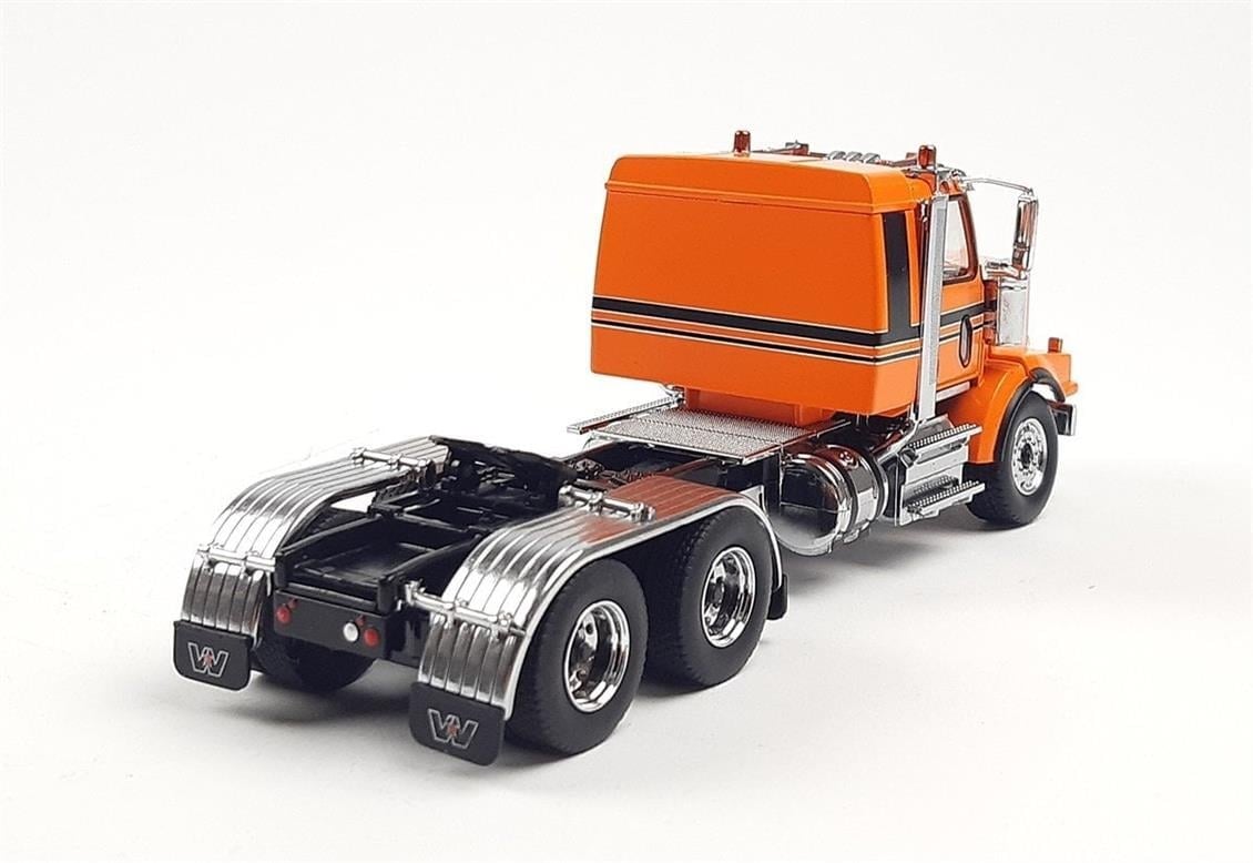 Diecast Masters 71063 1/50 Ölçek, Western Star 4900 SB Kabinli Tandem Çekici, Metalik Turuncu, Sergilemeye Hazır Metal Model