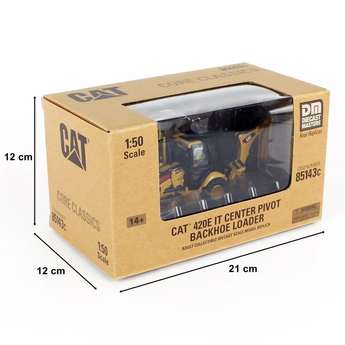 Diecast Masters 85143 1/50 Ölçek, Cat 420E IT Backhoe Loder, Sergilemeye Hazır Metal İş Makinası Modeli