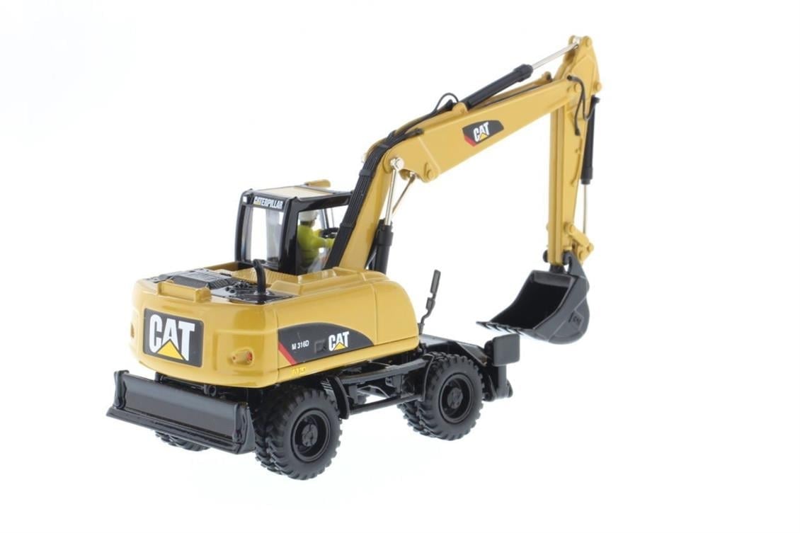 Diecast Masters 85171 1/50 Ölçek, Cat M316D Tekerlekli Ekskavatör, Sergilemeye Hazır Metal İş Makinası Modeli