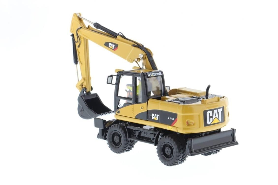 Diecast Masters 85171 1/50 Ölçek, Cat M316D Tekerlekli Ekskavatör, Sergilemeye Hazır Metal İş Makinası Modeli