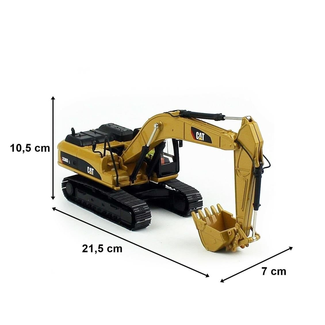 Diecast Masters 85241 1/50 Ölçek, Cat 336D L Exkavatör Sergilemeye Hazır Metal İş Makinası Modeli