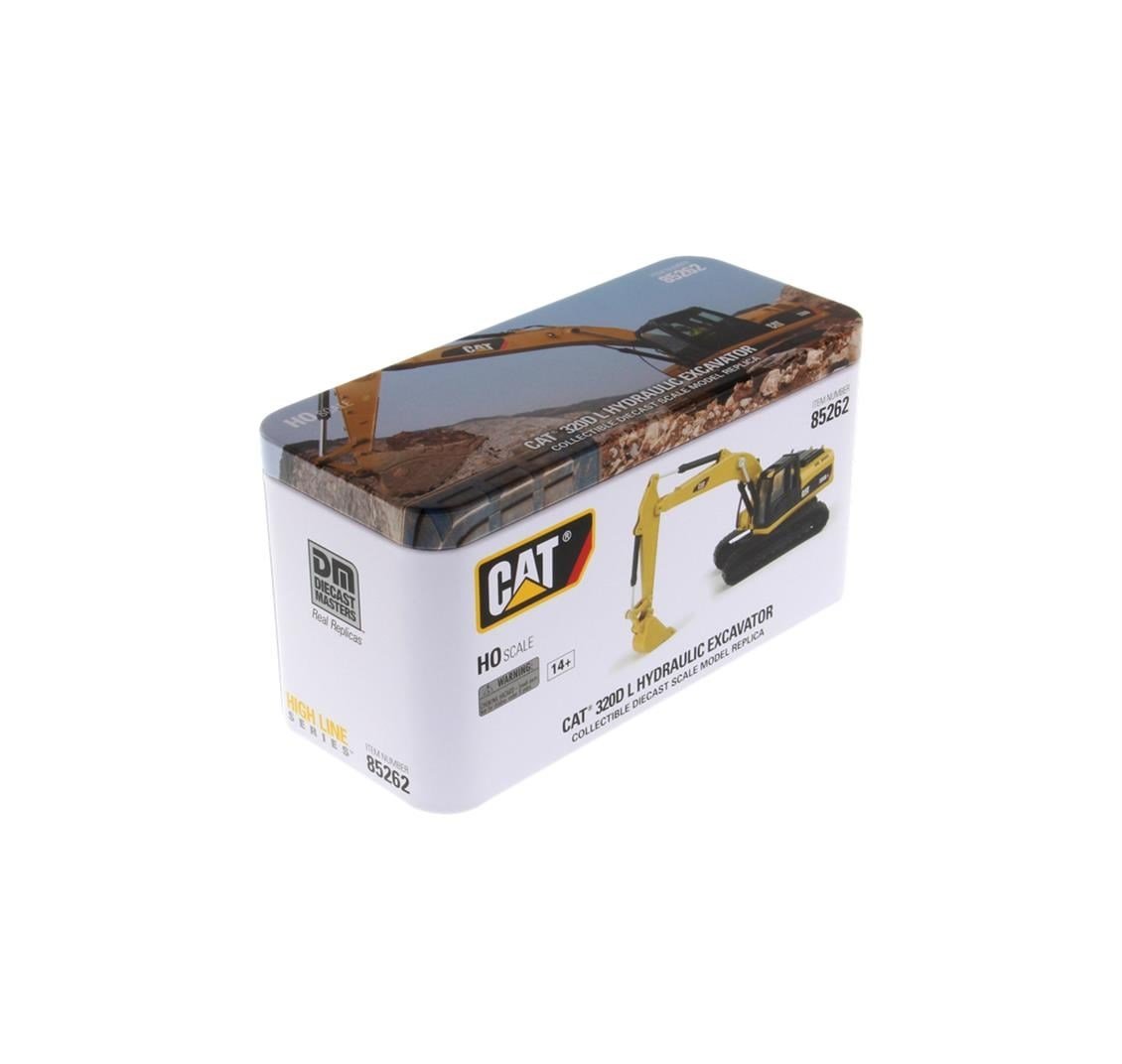 Diecast Masters 85262 1/87 Ölçek, Cat 320D L Ekskavatör, Sergilemeye Hazır Metal İş Makinası Modeli