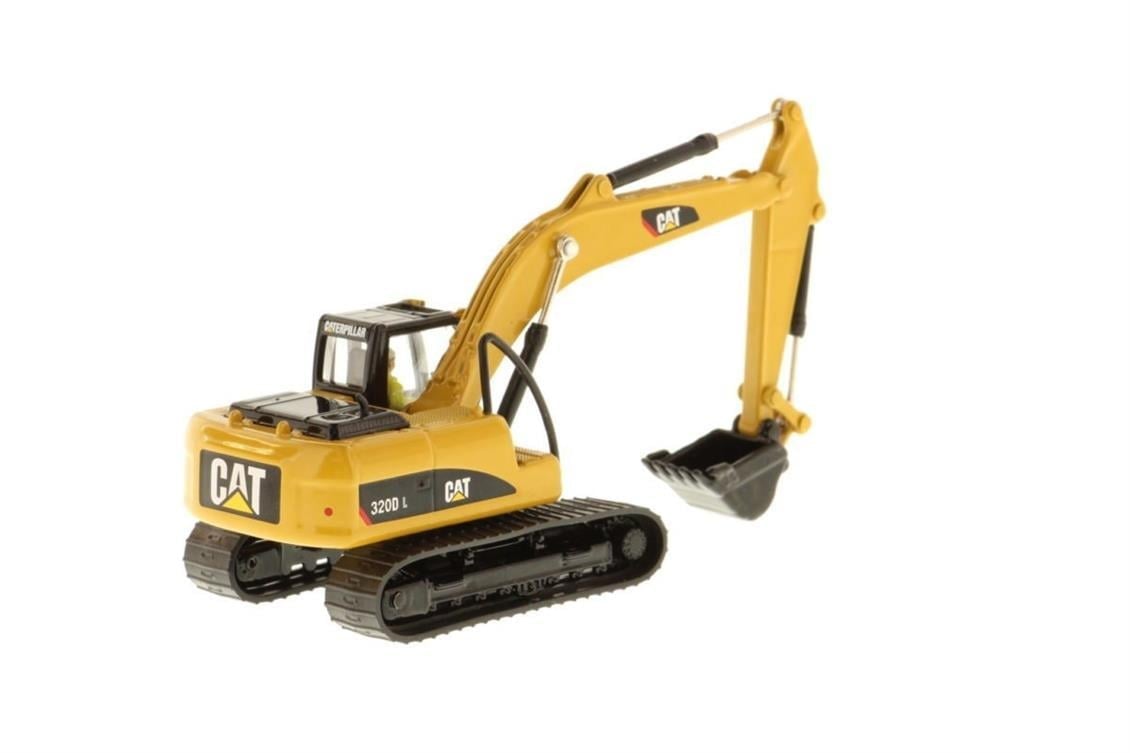 Diecast Masters 85262 1/87 Ölçek, Cat 320D L Ekskavatör, Sergilemeye Hazır Metal İş Makinası Modeli
