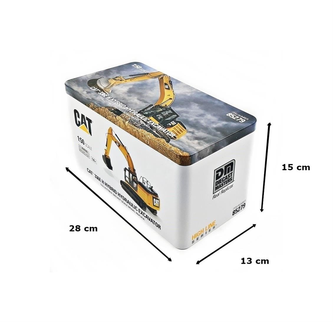 Diecast Masters 85279 1/50 Ölçek, Cat 336E H Hybrid Ekskavatör, Sergilemeye Hazır Metal İş Makinası Modeli