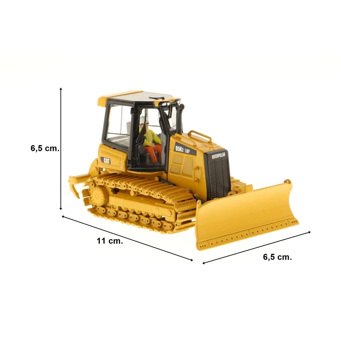 Diecast Masters 85281 1/50 Ölçek, Cat D5K2 LGP Paletli Dozer, Sergilemeye Hazır Metal İş Makinası Modeli