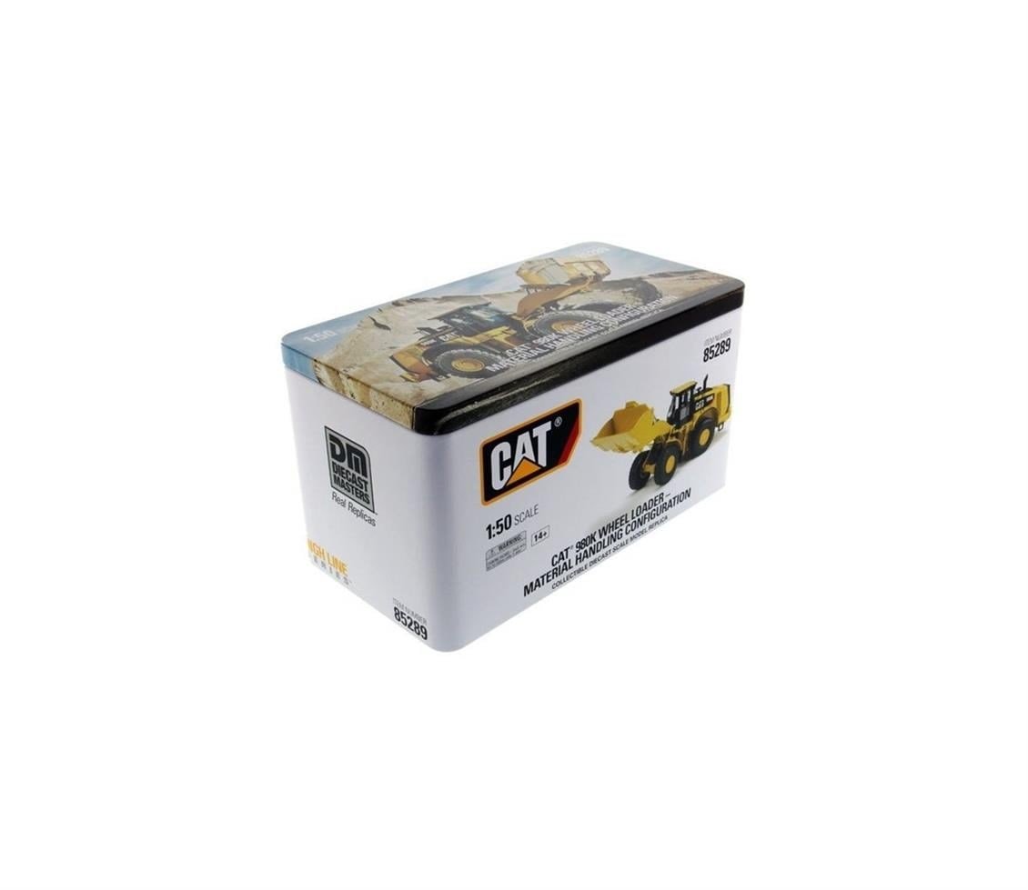 Diecast Masters 85289 1/50 Ölçek, Cat 980K Aparatlı Loder, Sergilemeye Hazır Metal İş Makinası Modeli
