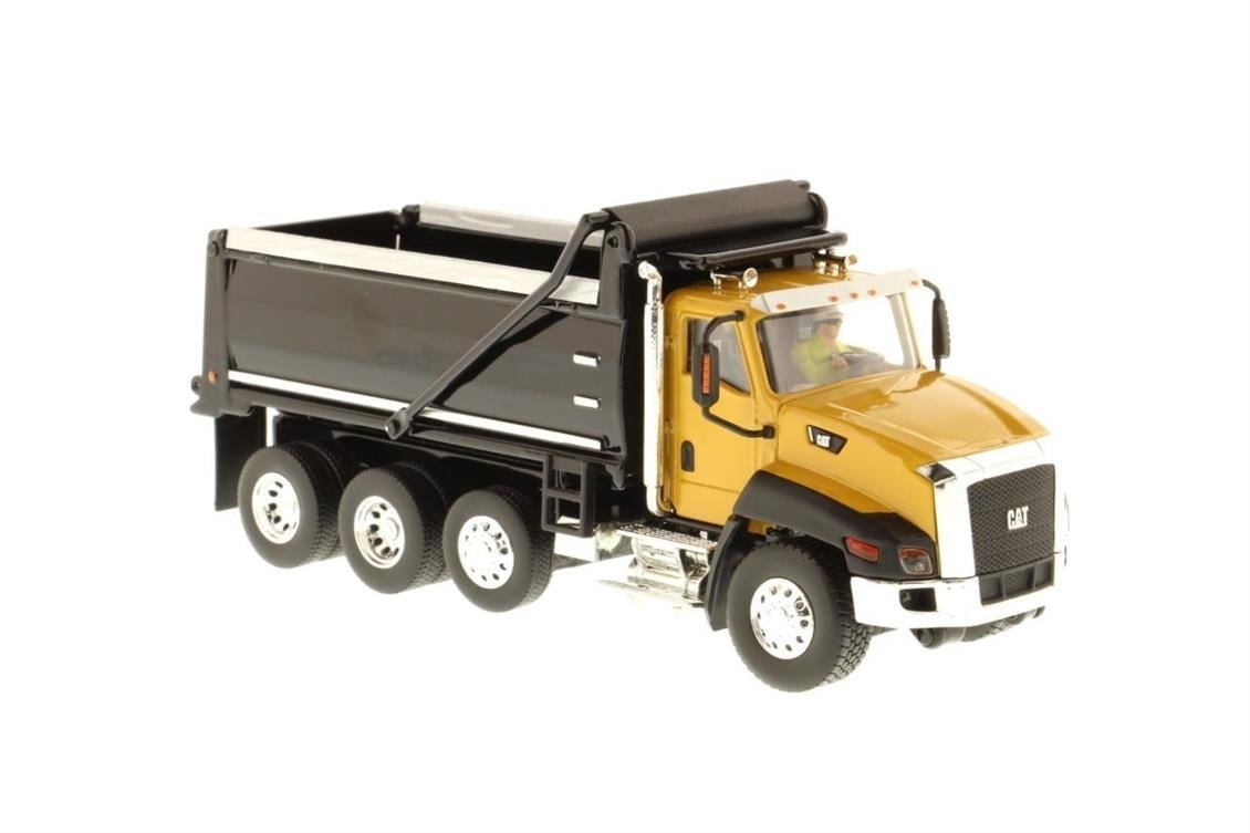 Diecast Masters 85290 1/50 Ölçek, Cat CT660 Duamperli Kamyon, Yellow, Sergilemeye Hazır Metal İş Makinası Modeli