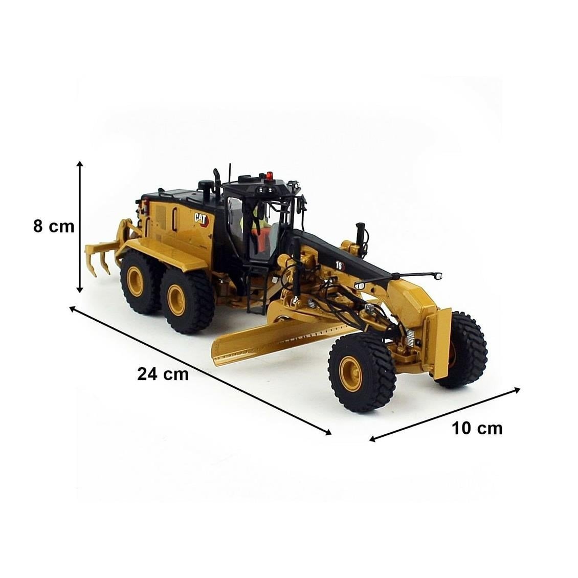 Diecast Masters 85507 1/50 Ölçek, Cat 16M Grayder, Sergilemeye Hazır Metal İş Makinası Modeli