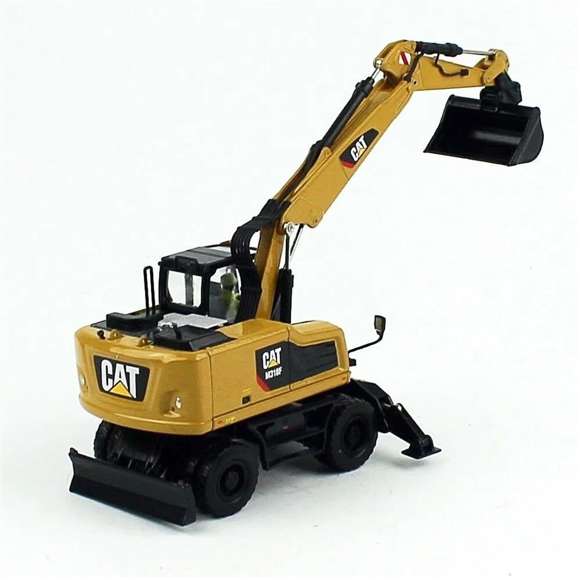 Diecast Masters 85508 1/50 Ölçek, Cat M318F Tekerli Exkavatör, Sergilemeye Hazır Metal İş Makinası Modeli