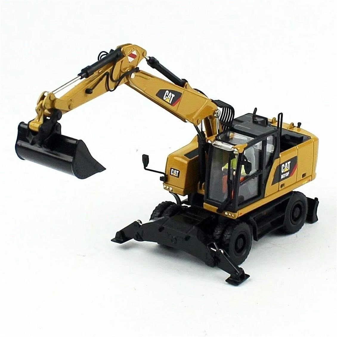 Diecast Masters 85508 1/50 Ölçek, Cat M318F Tekerli Exkavatör, Sergilemeye Hazır Metal İş Makinası Modeli