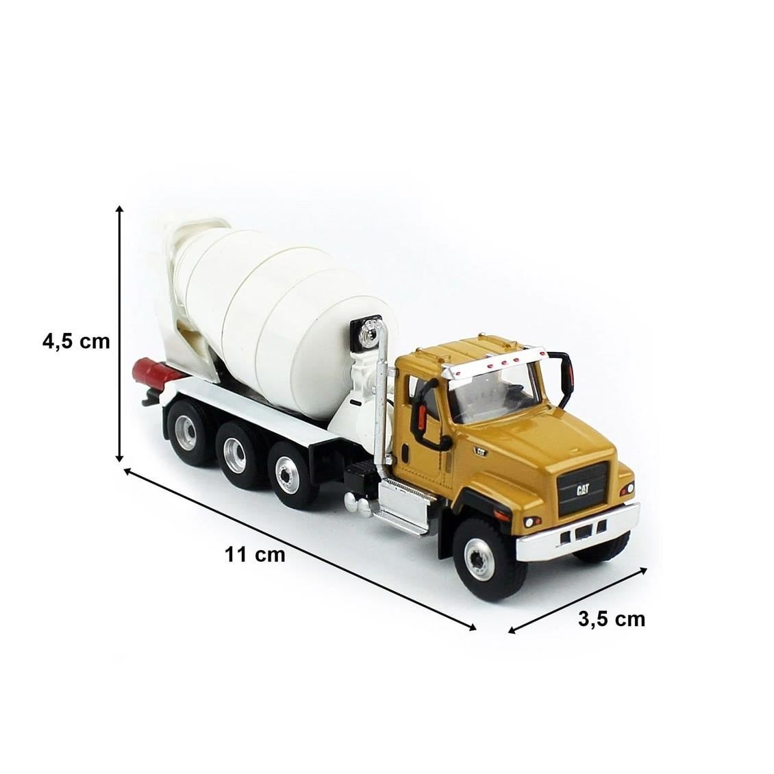 Diecast Masters 85512 1/87 Ölçek, Cat CT681 Beton Mikseri, Sergilemeye Hazır Metal İş Makinası Modeli
