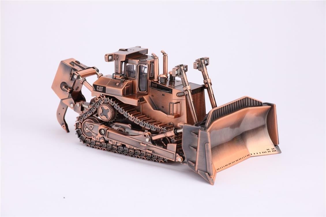 Diecast Masters 85517 1/50 Ölçek, Cat D11T  Dozer, Hatıra Serisi, Bakır Kaplama, Sergilemeye Hazır Metal İş Makinası Modeli