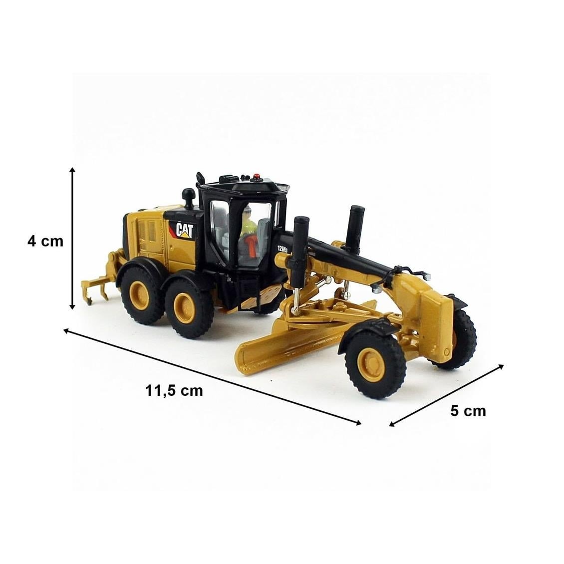 Diecast Masters 85520 1/87 Ölçek, Cat 12M Grayder, Sergilemeye Hazır Metal İş Makinası Modeli