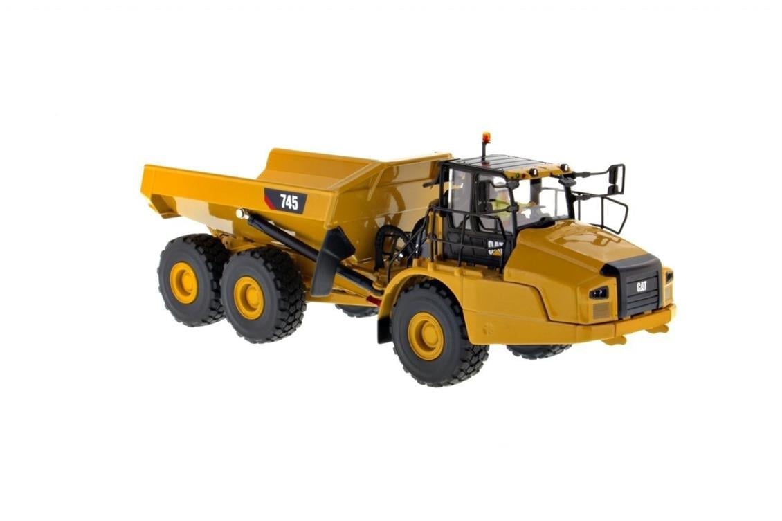 Diecast Masters 85528 1/50 Ölçek, Cat 745 Belden Kırmalı Kamyon, Sergilemeye Hazır Metal İş Makinası Modeli