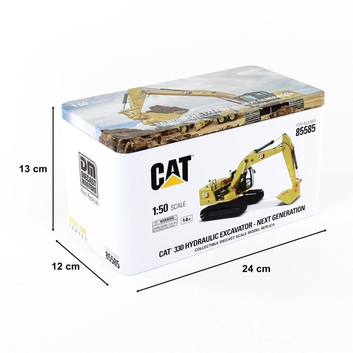 Diecast Masters 85585 1/50 Ölçek, Cat 330 Exkavatör, Sergilemeye Hazır Metal İş Makinası Modeli